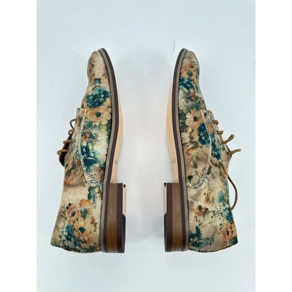 Polar Fox Paco Floral Derby Oxford Dress Shoes Modern Dandy Artcore Men Sz 10